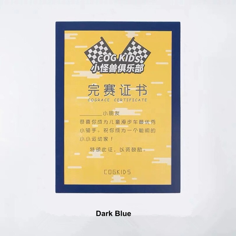 1pcs Pvc Diy Photo Red Yellow Blue A4 Magnetic Picture Frame: Dark Blue