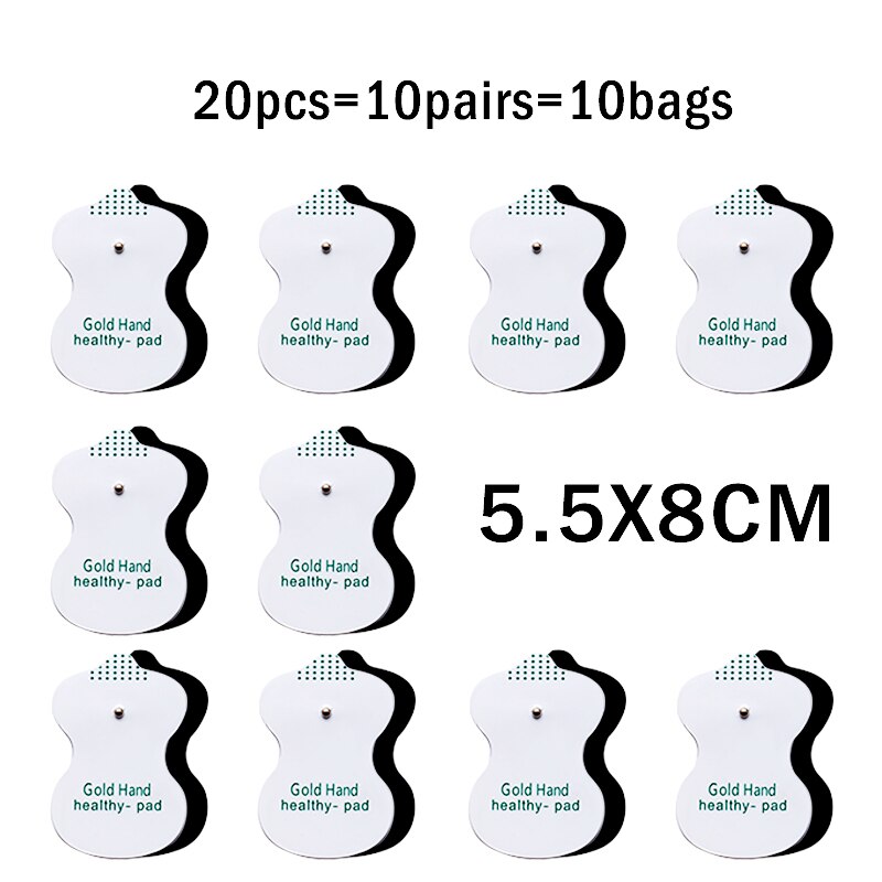 10/20Pcs Self-adhesive Electrode Pads for Tens Machine Acupuncture Digital Therapy Replacement Patches ABS EMS Massager Health: 20pcs 5.5x8cm
