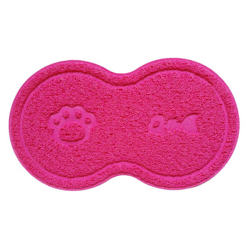 ¡Novedad de ! Alfombra de cama para gatos a la , recogedor de suciedad, agua, arena, cuenco, Mantel Individual para gatos, accesorios: Rose Red