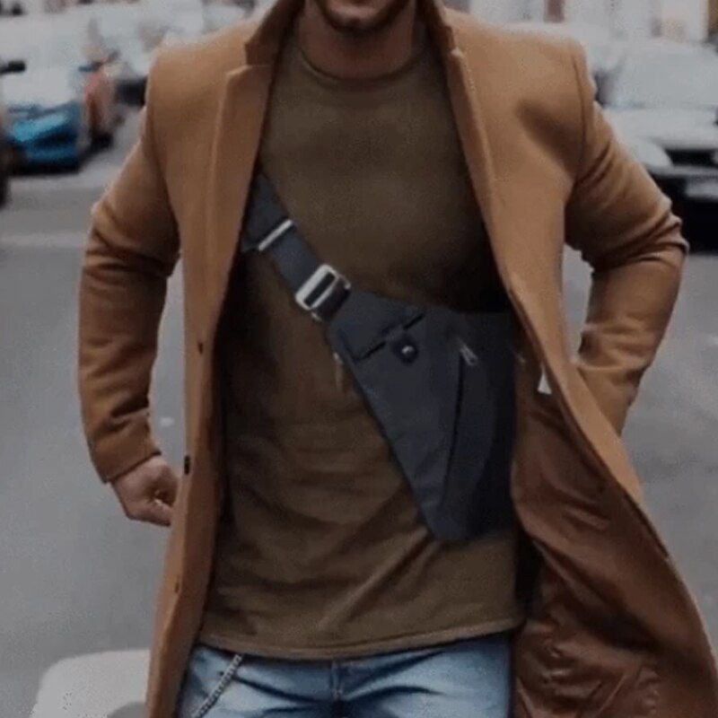 Fash Ergonomic Chest Pocket Bag Youth Slim For Outdoor Activities and Daily Use Left & Right Shoulder