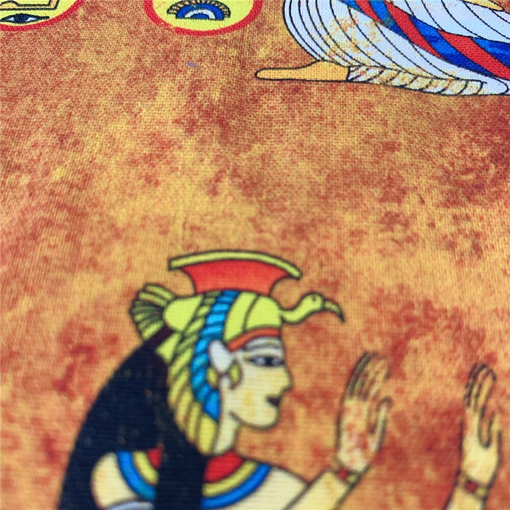 Vintage Mysterieuze Oude Egypte Muurschildering 100% Katoen Naaien Doek Jurk Kleding Textiel Tissue Patchwork