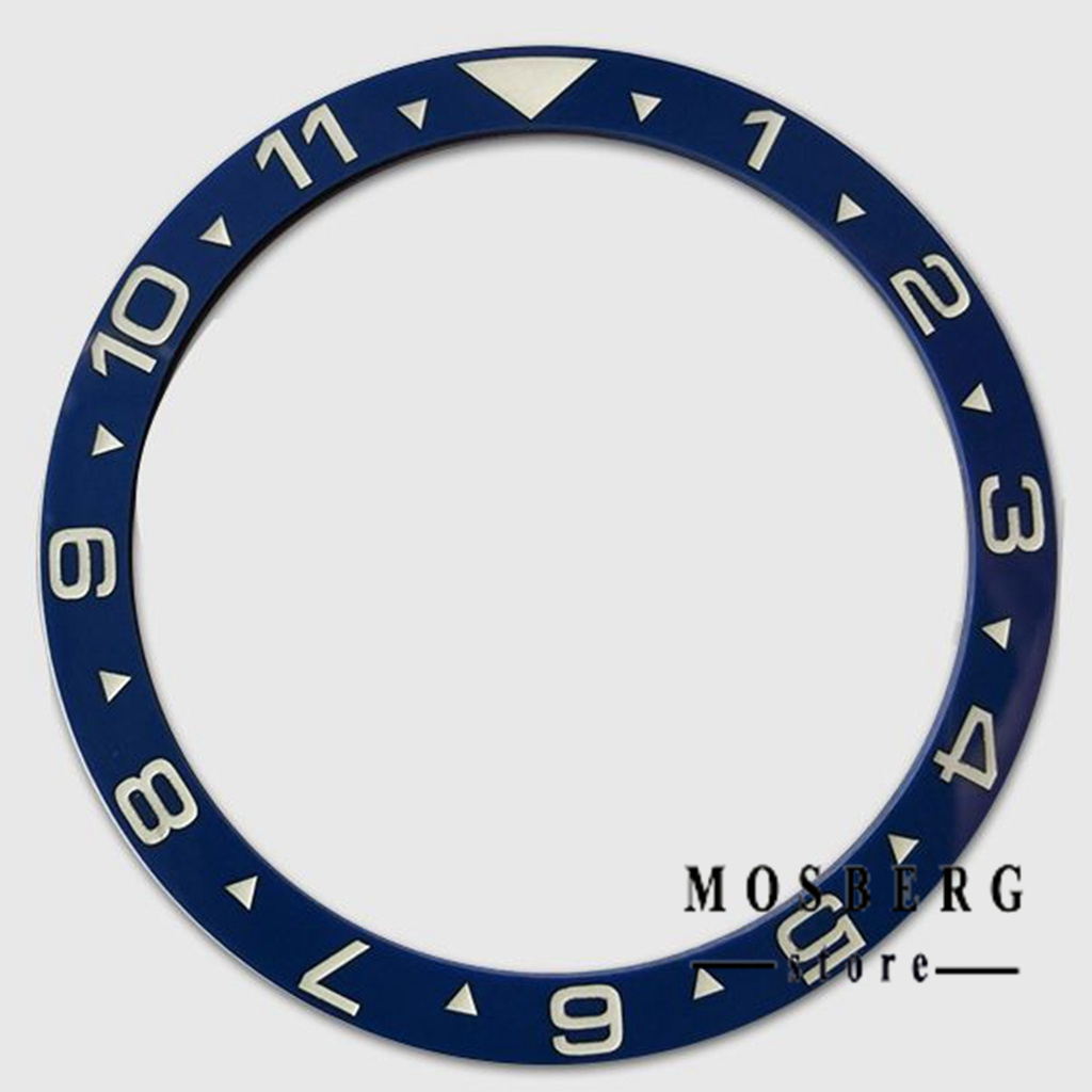 Zwart Horloge Bezel Groene Lichtgevende Diameter 38Mm * 31.5Mm Platte Keramische Ring Insert Fit Horloges Case Vervangen Accessoires onderdelen: Rose Gold