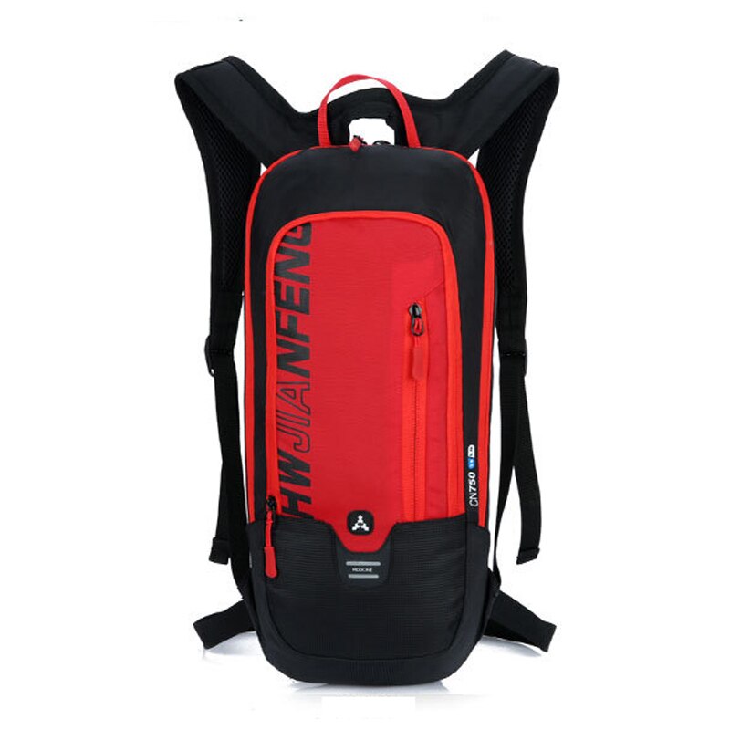 6L Waterproof Outdoor Backpack,Men's Mountain Bike Bicycle Bag,Cycling Hiking Camping Running Hydration Rucksack with Water Bag: Red Color