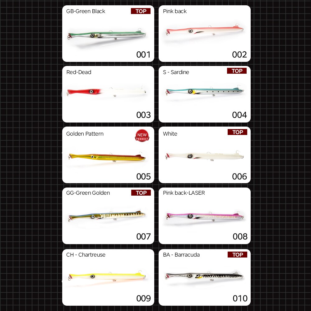 Hunthouse Nicht Belone Bleistift Angeln Locken Lange Gießen 225mm 27g 23g Stickbaits Pesca Für Angeln Thunfisch Meer Bass Leerfish