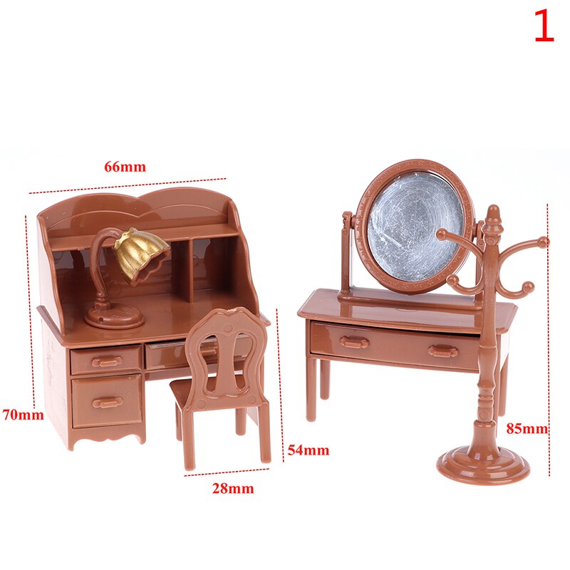 1:12 Miniature Furniture Toys Dolls Kids Baby Room Play Toy Forest Animal Family DIY Miniatura Dollhouse Furniture For kids: A1