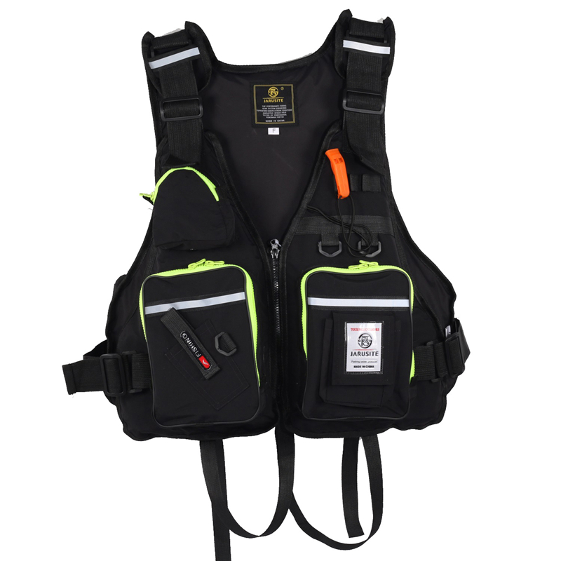 Chaleco salvavidas de pesca, flotabilidad, portátil, para natación, kayak, deportes al aire libre, múltiples bolsillos: xinkuanhei