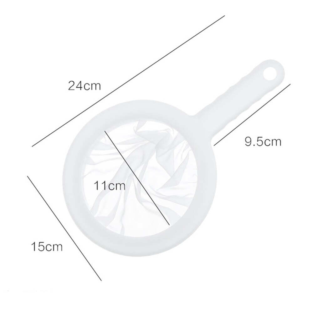100/200/400 Meshs Soy Milk Filter Kitchen Ultra-Fine Mesh Strainer Kitchen Nylon Mesh Filter Spoon For Milk Coffee Fruit Juice