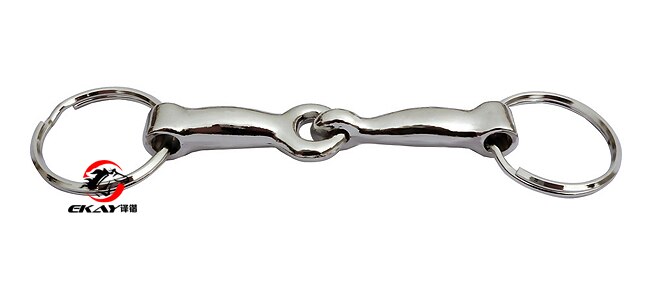 Freies zink druckguss pferd ring trense bit schlüssel ring, mit O ring. Silber farbe (SK008)