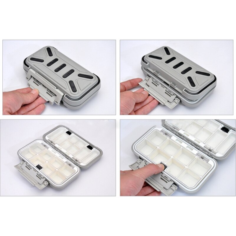 Waterproof Fishing Tackle Boxes Plastic Fishing Lure Box for Fishing Lure Hook Container for Fishing Enthusiasts