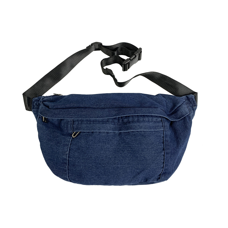 Damentaschen im Angebot 2023, hochwertige, vielseitige Denim-Hüfttaschen für den Herbst, einfache, trendige, leichte und lässige Brusttasche