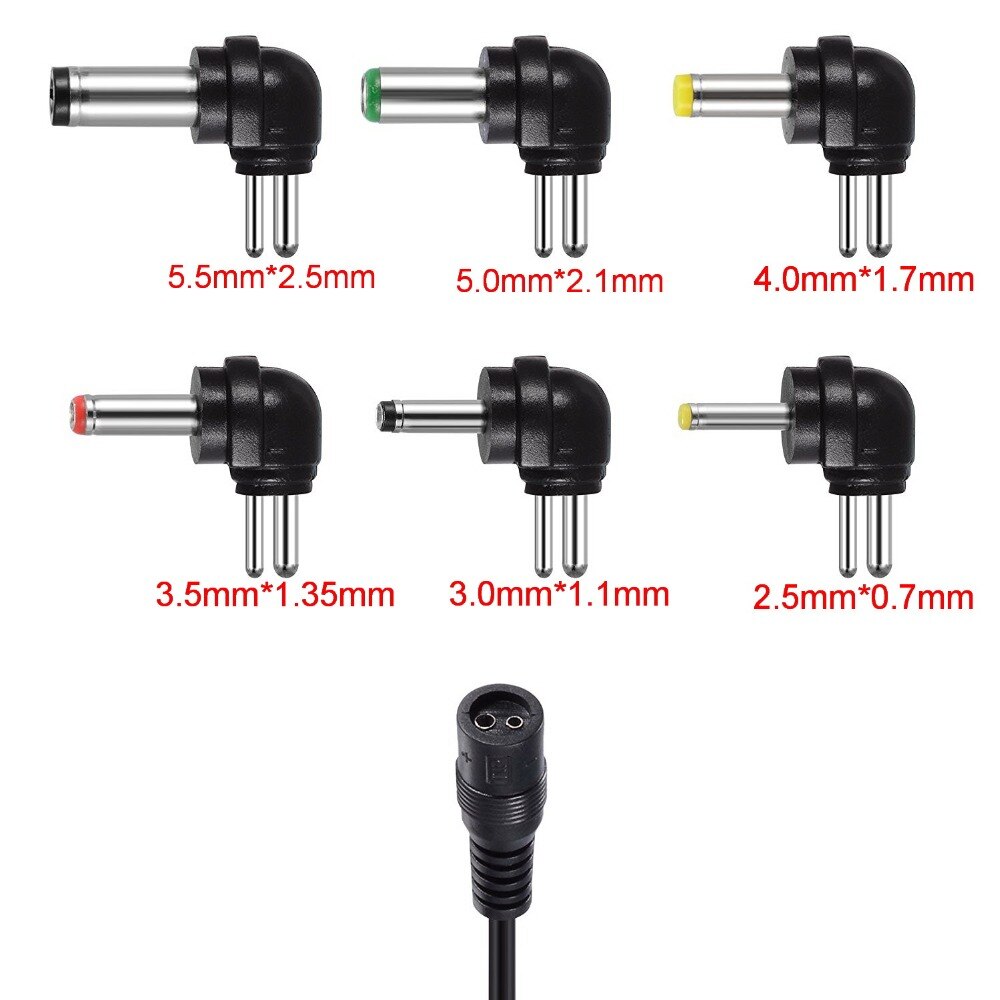1PCS 30W Universal AC Wall Plug in Power Adapter 3v 4.5v 5v 6v 7.5v 9v 12v 2.5A charger with 6pieces tip Switching power supply