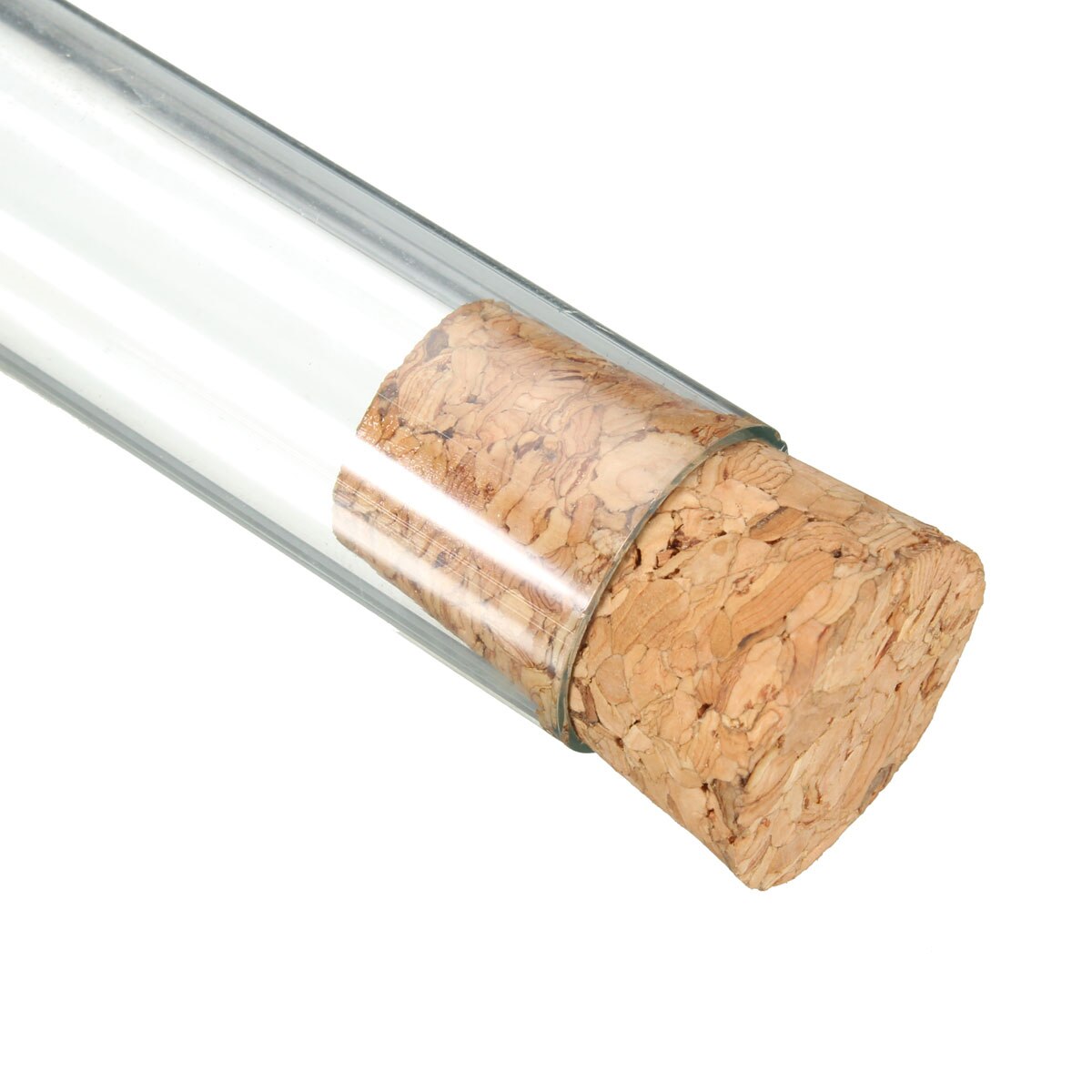 Kicute-tubo de ensayo de vidrio de laboratorio, 10 unidades, con tapones de corcho, 15x150mm, material educativo para laboratorio y escuela