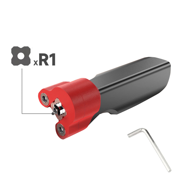 Houtbewerking Rand Trimmes Hoek Handmatig Schaafmes Handgereedschap Hout Ontbramen Afschuinen Filetschraper: Rood