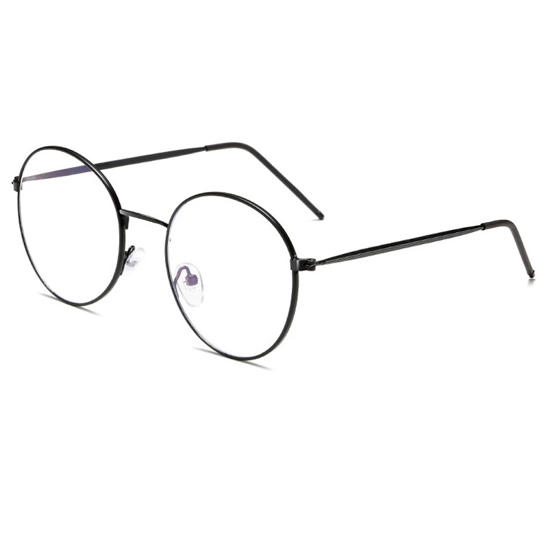 Seemfly gafas de protección contra luz azul de las mujeres los hombres claro lente gafas con reflejo gafas de computadora simple espejo gafas: Negro