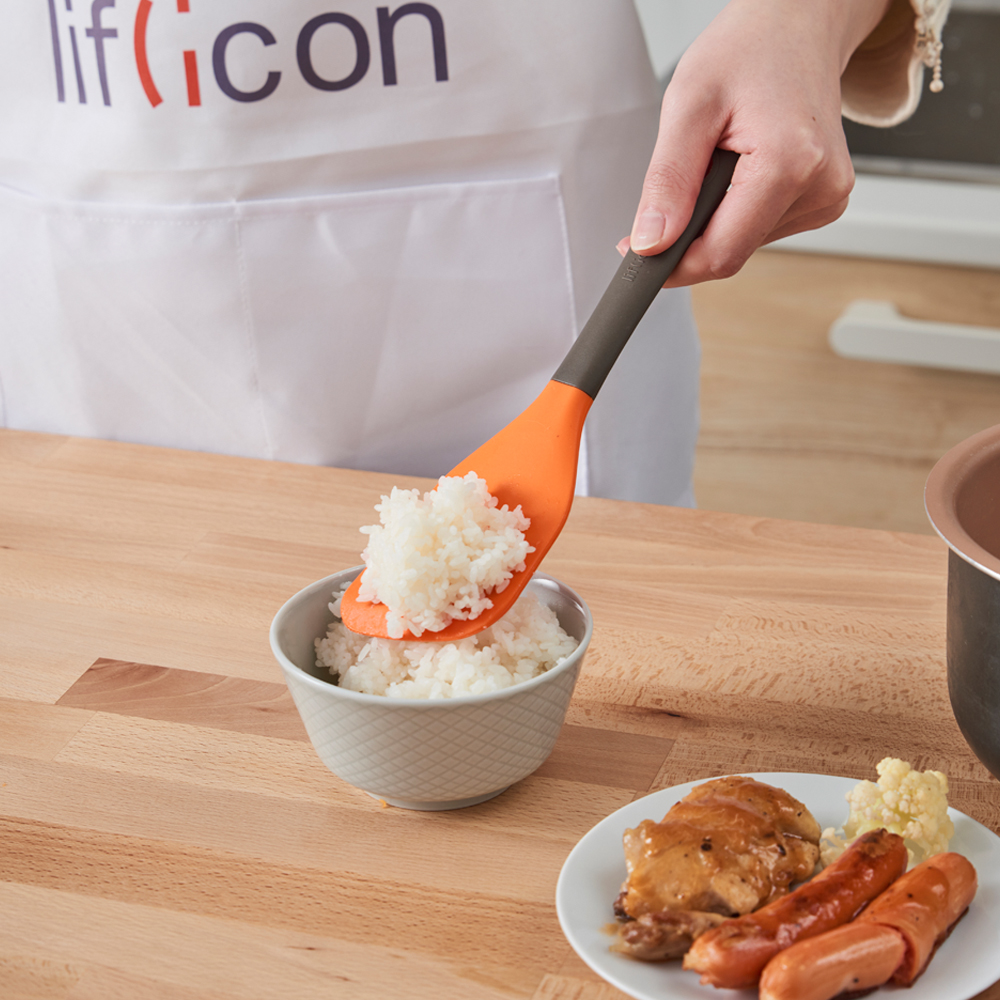 Liflicon Siliconen Rijst Mash Paddle Lepels Non-stick Siliconen Lepels Silicon Lepels Voor Koken Hittebestendige Mash Paddle