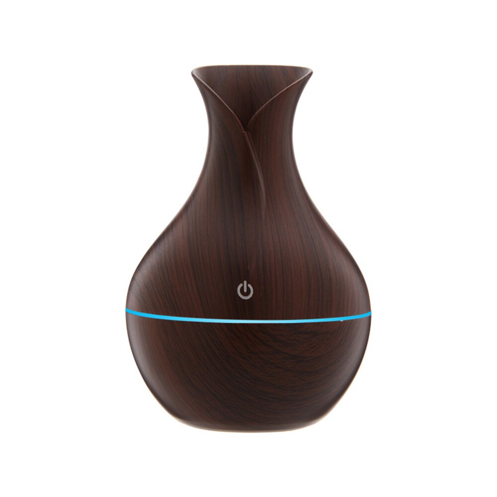 300ml usb luftfugter elektrisk aroma luft diffuser træ ultralyd æterisk olie aromaterapi cool tåge maker til hjemme bil: 1