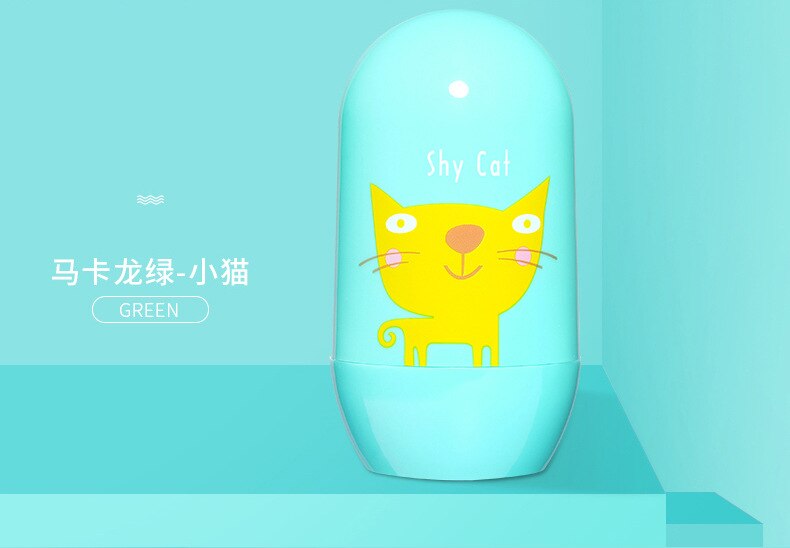 4 pièces/ensemble bébé soins des ongles ensemble dessin animé Kits de soins de santé infantile doigt tondeuse ciseaux coupe-ongles Animal Portable boîte de rangement: Cat