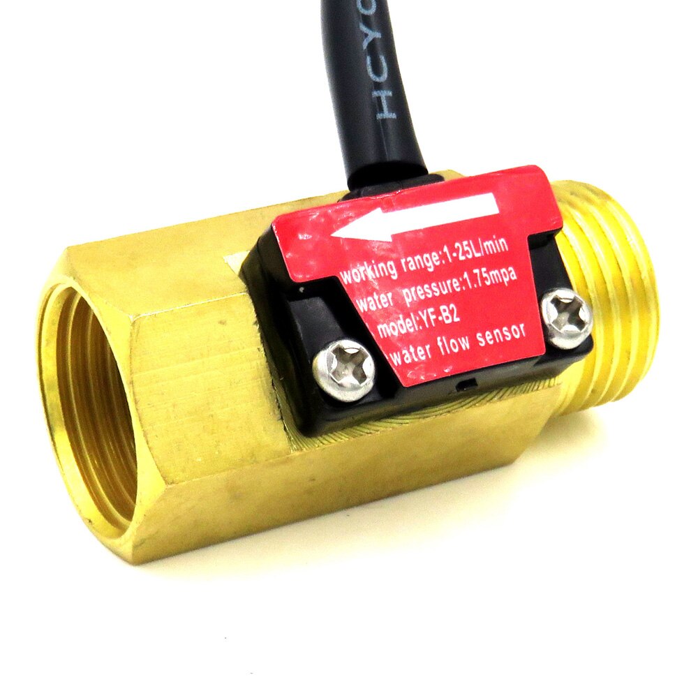 Water Flow Sensor YF-B2 BSP G1/2&quot; Turbine Meter 24V 1-25L/min turbine flow meter water flow sensor iSentrol