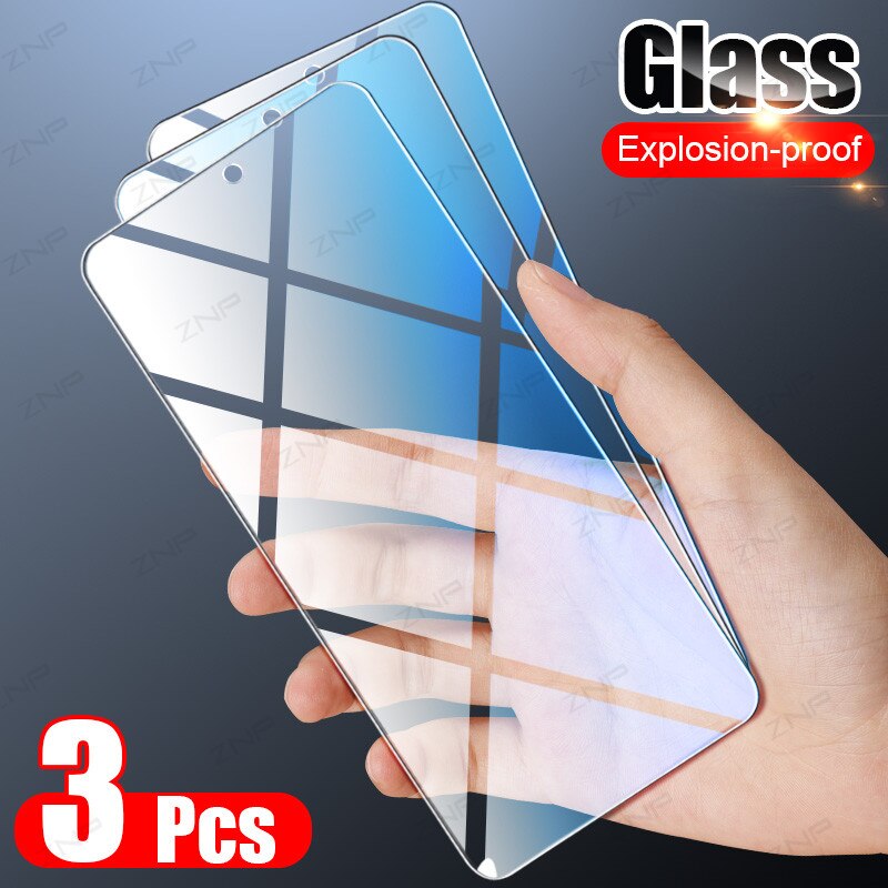 3Pcs Tempered Glass For Samsung Galaxy A51 A71 A30 A50 A52 A72 A70 Full Cover Screen Protector For Samsung A20 A10 A20E Glass