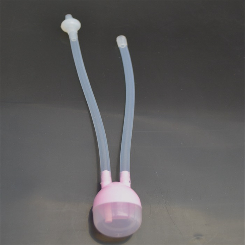 Limpiador de Nariz de seguridad para bebé recién nacido, aspirador Nasal de succión al vacío, protector contra la gripe, accesorios G0371: Pink