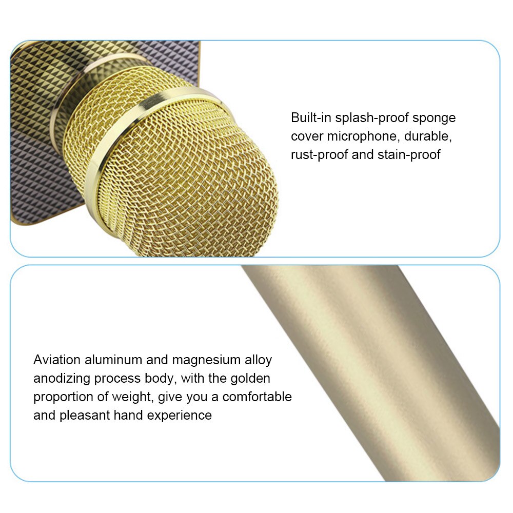 TOSING 04 Wireless Karaoke Microphone BT4.2 Speaker 2-in-1 Handheld Sing Recording Portable KTV Player for iOS/Android