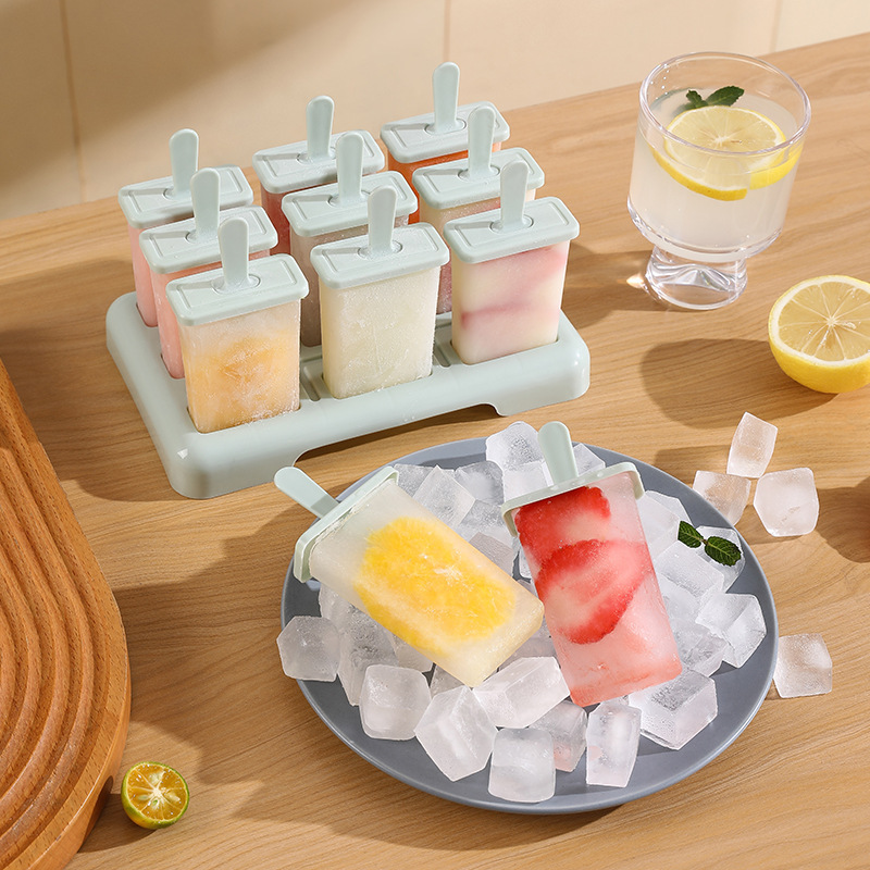 Glassform för glass gör-det-själv-glassmaskin hemlagad islåda med plastpinne återanvändbar glassform köksredskap