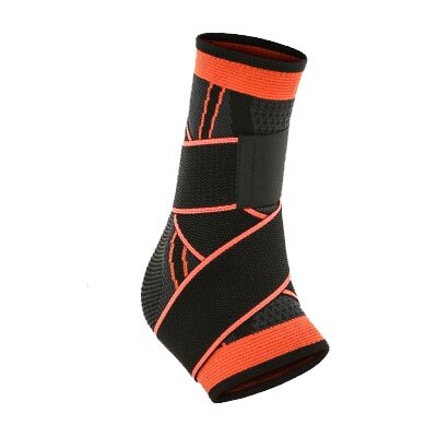 1 Pcs Elastic Bandage Orthosis Ankel Braces Foot Weights Football Fascitis Pantar Anklet Support Tobillera Sport Goods Protector: Orange