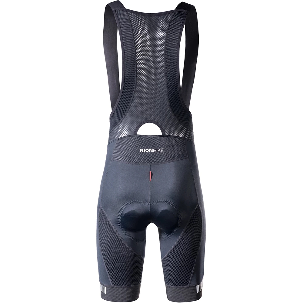 RION-pantalones cortos con pechera para ciclismo para hombre, ropa interior de verano para bicicleta, cojín con interfaz elástica, medias acolchadas 3D para bicicleta de montaña y descenso