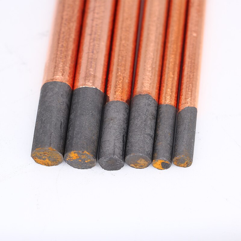 5Pcs Air Carbon Arc Gouging Rods Copper Round Graphite Electrode Rod For DC Gas Gouging Gun Electrode Carbon Rod 4-10mm