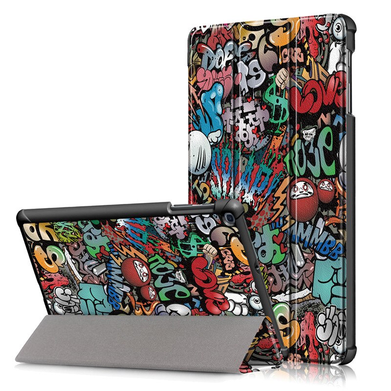 Voor tablet samsung galaxy tab  a 10 1 hoesje pu leren hoes funda voor samsung galaxy tab  a 10 1 sm t510 t515 hoesje kinderen: Ty