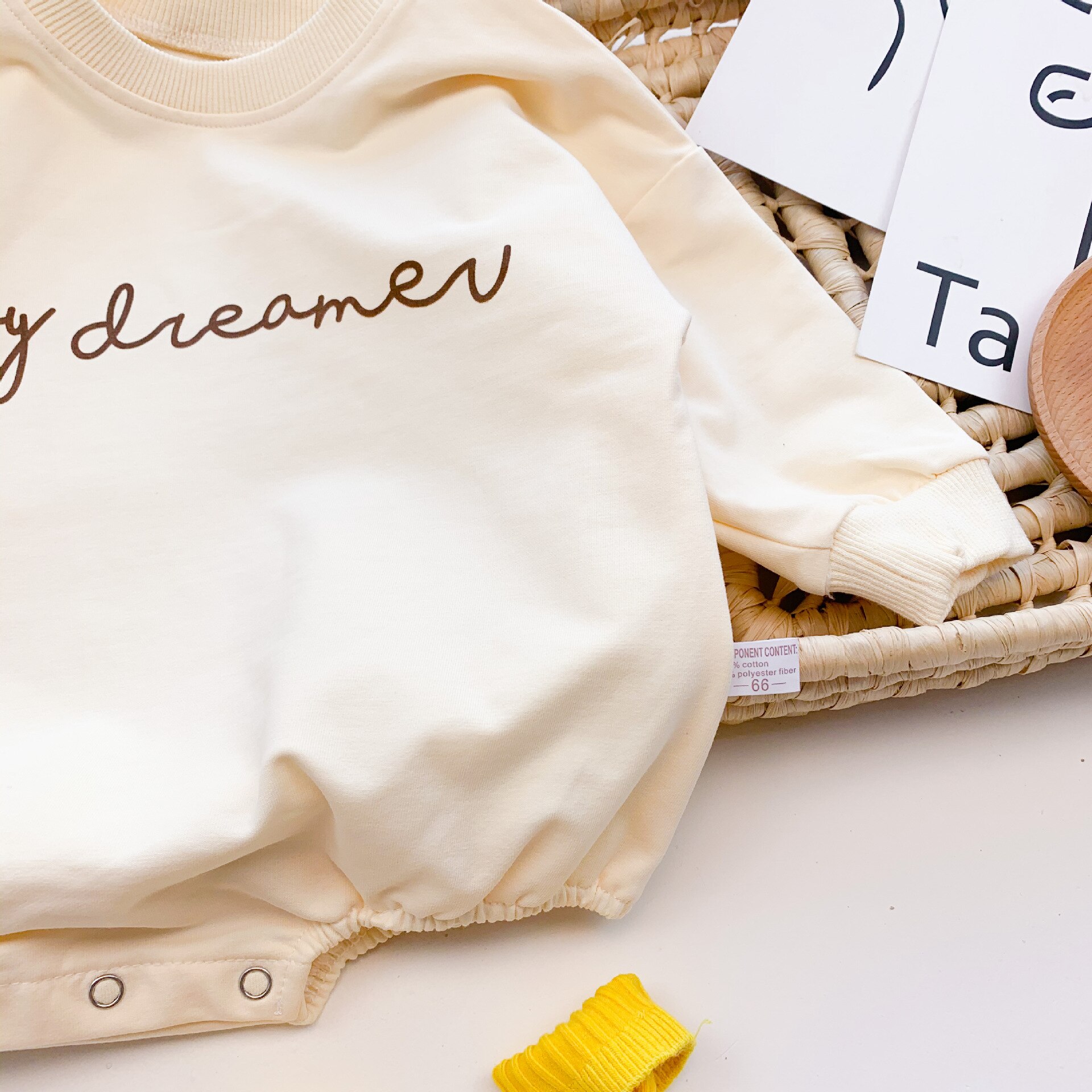 herbst Neue Baby Brief Gedruckt Lange Hülse Body Jungen Und Mädchen Overall Baumwolle Baby Kleidung