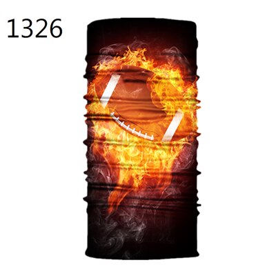 Voetbal Baseball Basketbal Patroon Gedrukt Gezichtsmasker Half Zon Dust Bescherming Sjaal 3D Buis Masker Naadloze Duurzaam Gezicht Bandana: 1326