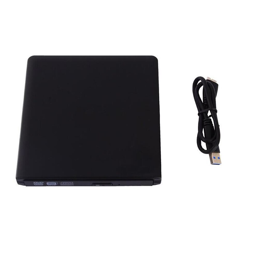 Caja de unidad óptica externa para ordenador portátil y Mac carcasa de Metal negro de 9,5/9,0mm con USB 3,0, caja de unidad SATA CD/DVD Blu-Ray