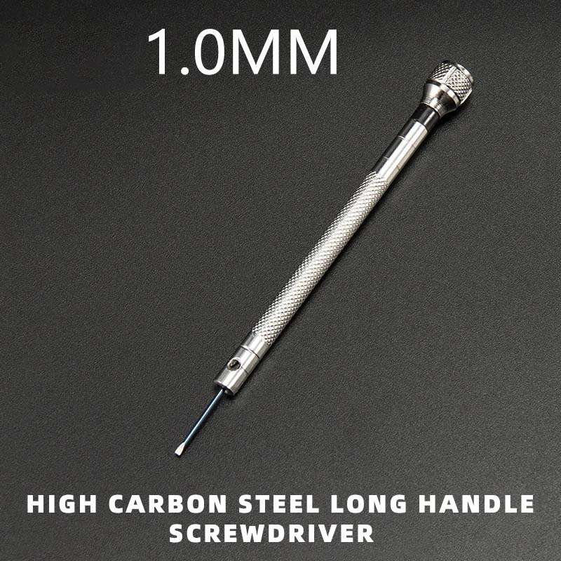 Kit de herramientas de reparación de relojes, mini juego de destornilladores para gafas, ordenadores, portátiles, destornilladores de precisión, kit de fabricación de relojes: Marrón