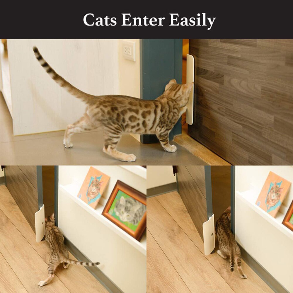 Self-Closing Door Equipment Automatic Entry And Exit Doors White Lockable Removable Free Detachable Adjustable Portable Pets