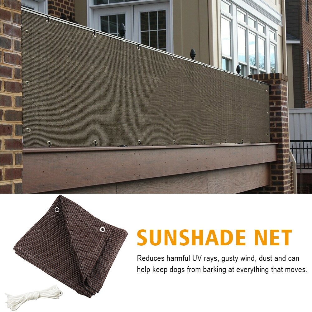 0.9x5m Privacy Screen Safety Succulent Plant Cover With Grommets Home Balcony Greenhouse Anti-UV HDPE Shade Net Outdoor Garden