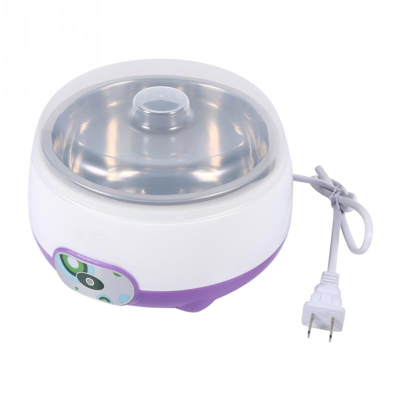 Automatisk rustfritt stål liner yoghurt maker maskin hjemme diy yoghurt container yoghurt beker kjøkkenapparater 220v 800ml: Lilla
