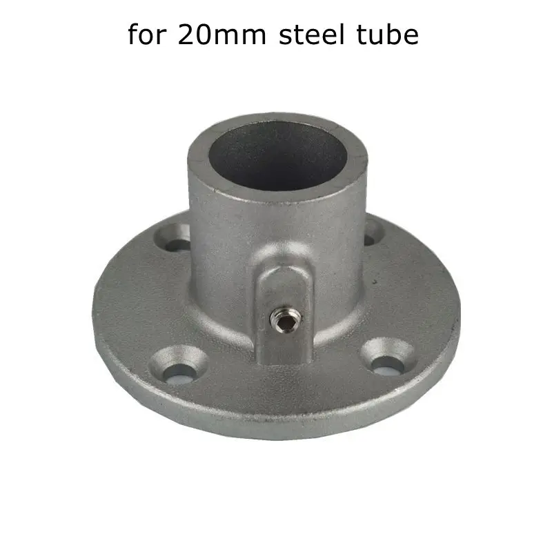 Conector de aleación de aluminio, Base en T de codo, accesorio plano tridimensional, sujetador de conexión, piezas de estante de tubo de acero de 20mm: Marrón