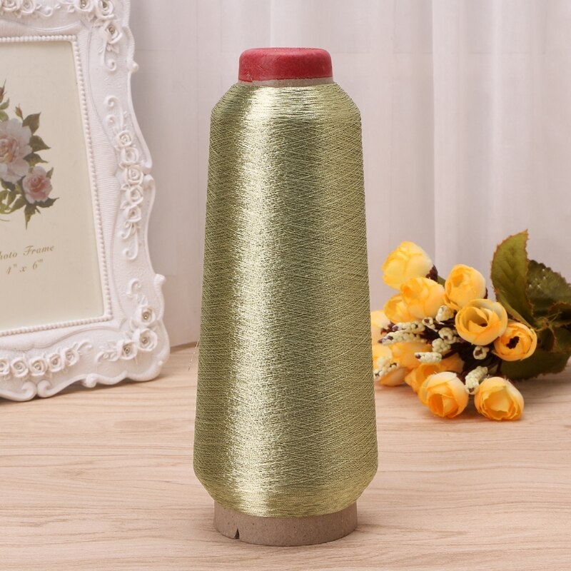 1PC Sewing Machine Cone Threads Polyester Overlocking All Purpose 20Colors: Light gold
