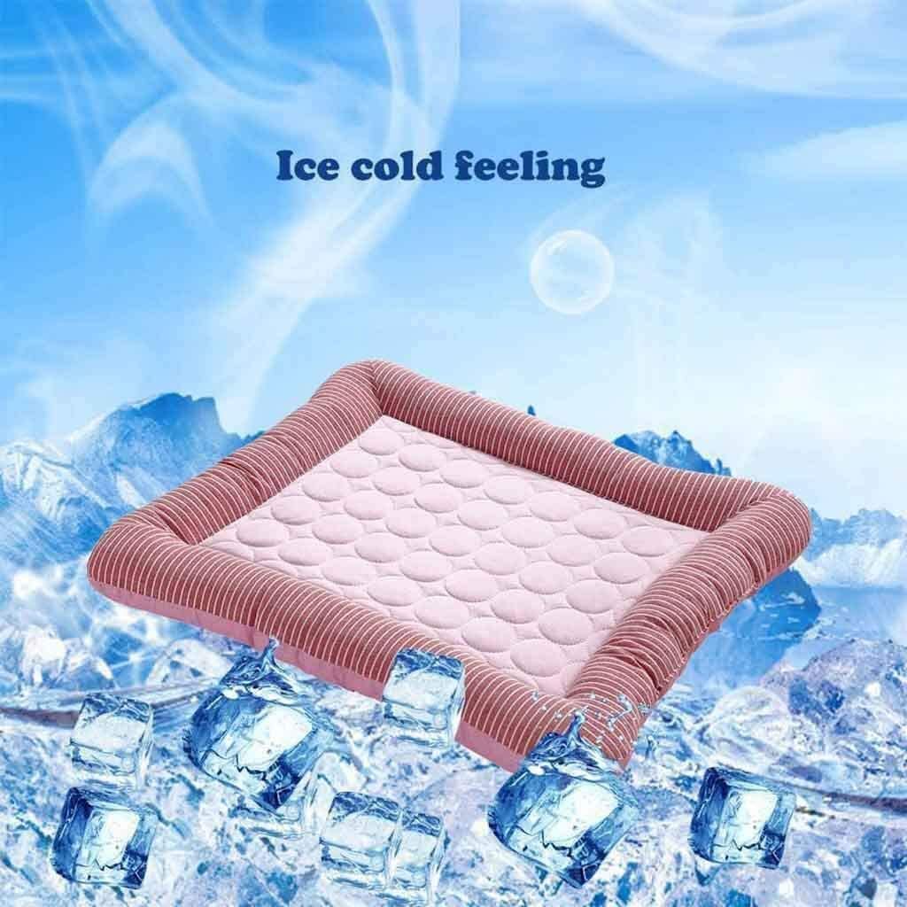 Colchoneta refrescante para mascotas, cojín de seda de hielo, colchón para cama, manta refrescante transpirable para perros pequeños y grandes, accesorios para gatos