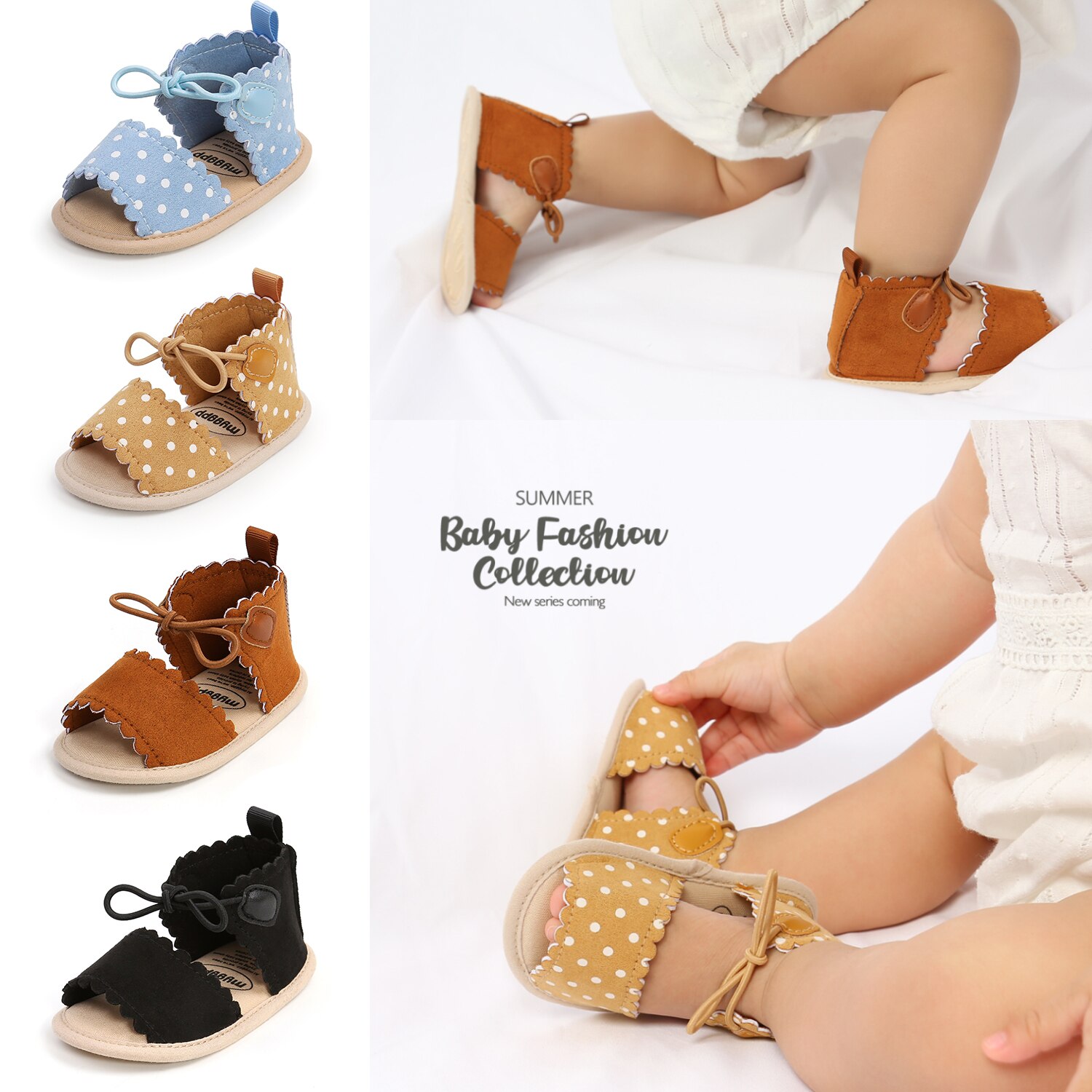 2021 Bow Baby Girl sandalo estate bambini ragazzi scarpe sandali neonati bambino 1 anno sandali in cotone bambino spedizione gratuita