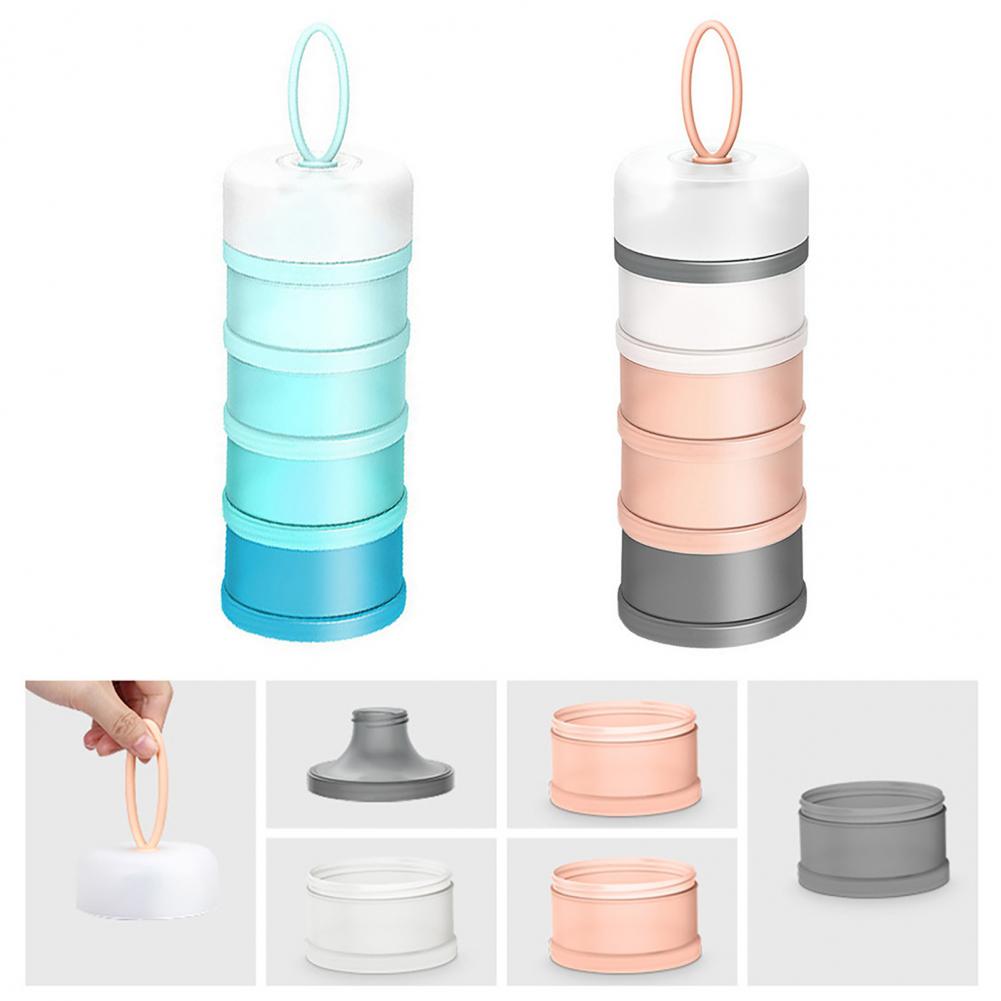 Baby Food Dispenser Multiple Layers Waterproof Detachable Food Storage Opening Cereal Infant Snack Container for Home Use