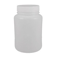 Laboratory Chemical Storage Case White Plastic Widemouth Bottle 500mL