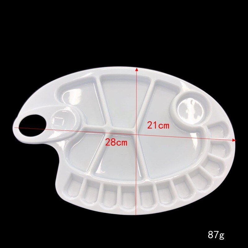 1pcs Various Watercolor Style Plastic Palette Children Painting Pigment Disc Palette Arts Diy Palette Cosmetics