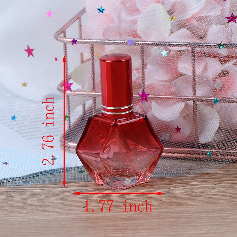 1PC 10ml Colorful Glass Perfume Bottles Spray Refillable Atomizer Portable Travel Scent Bottles Packaging Bottle