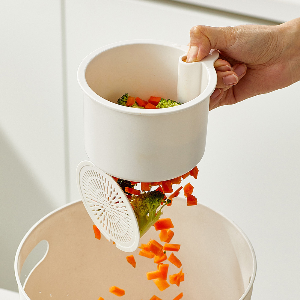 Automatic Dumping Sink Strainer Basket Upgrade Press Dumping Sink Strainer Basket Faucet Hanging Kitchen Sink Drain Basket
