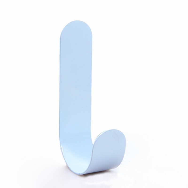 Long Hooks Self Adhesive Clothing Display Racks Key Holder Wall Hooks Coat Hanger Cap Room Door Decor Bag Holder No Punching