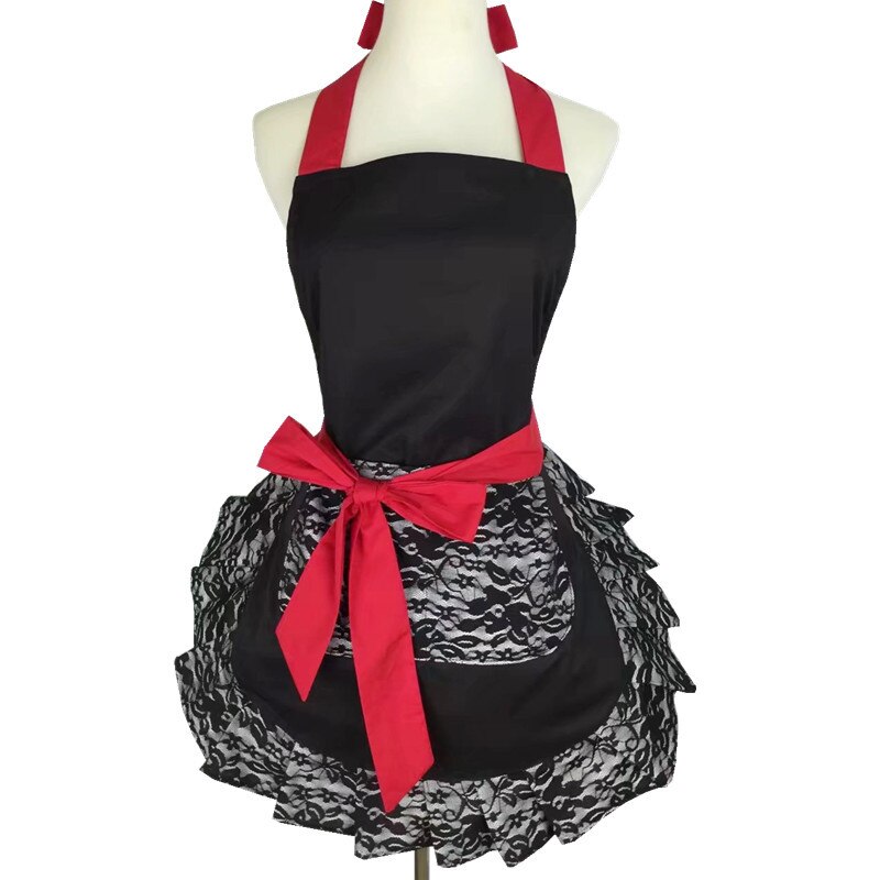 Cotton Lovely Women Apron Cute Large Swing Princess Apron kitchen Cooking Oilproof Aprons for Girls