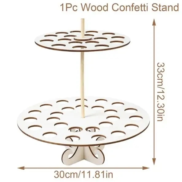 Soporte para conos de confeti de boda, soporte para conos de boda, suministros de decoraciones de boda de papel Kraft, cono de bandeja de confeti: Transparente