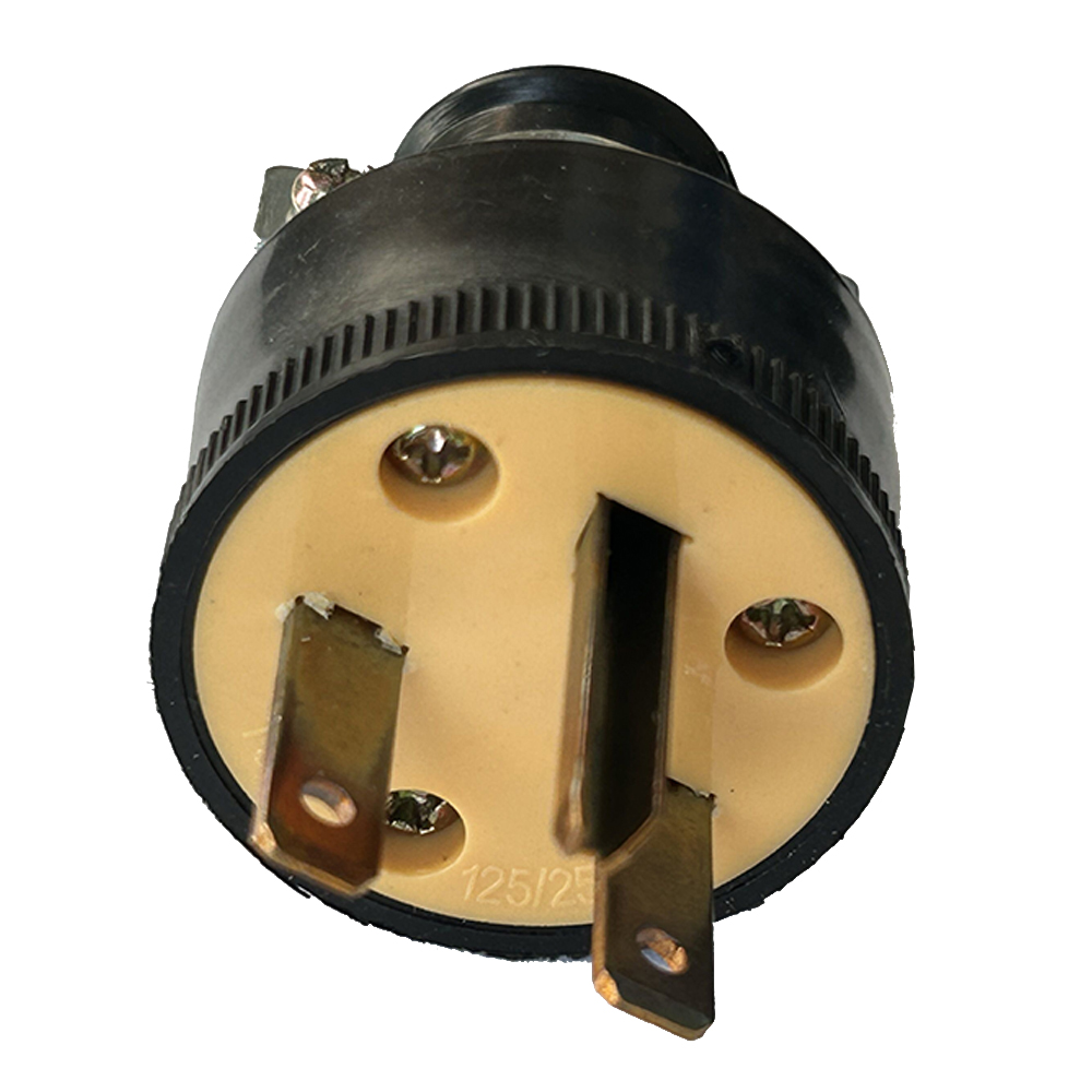 Gul svart amerikansk 15a nema 5-15p 6-15p amerikansk industri ledningskontakt avtagbar montering inbyggd nätsladd kontakt 125v: Vit